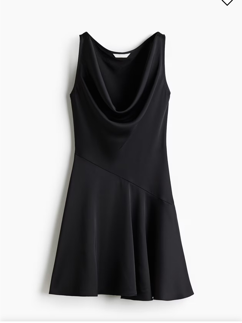NWT H&M Cowl Neck Dress Black Size Large